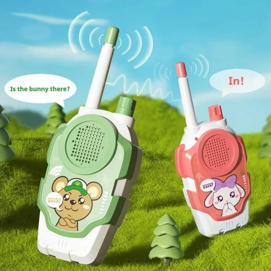 Perfect Kids Walkie Talkies – 500m Range, Cute Cartoon Design, Screen‑Free Fun!