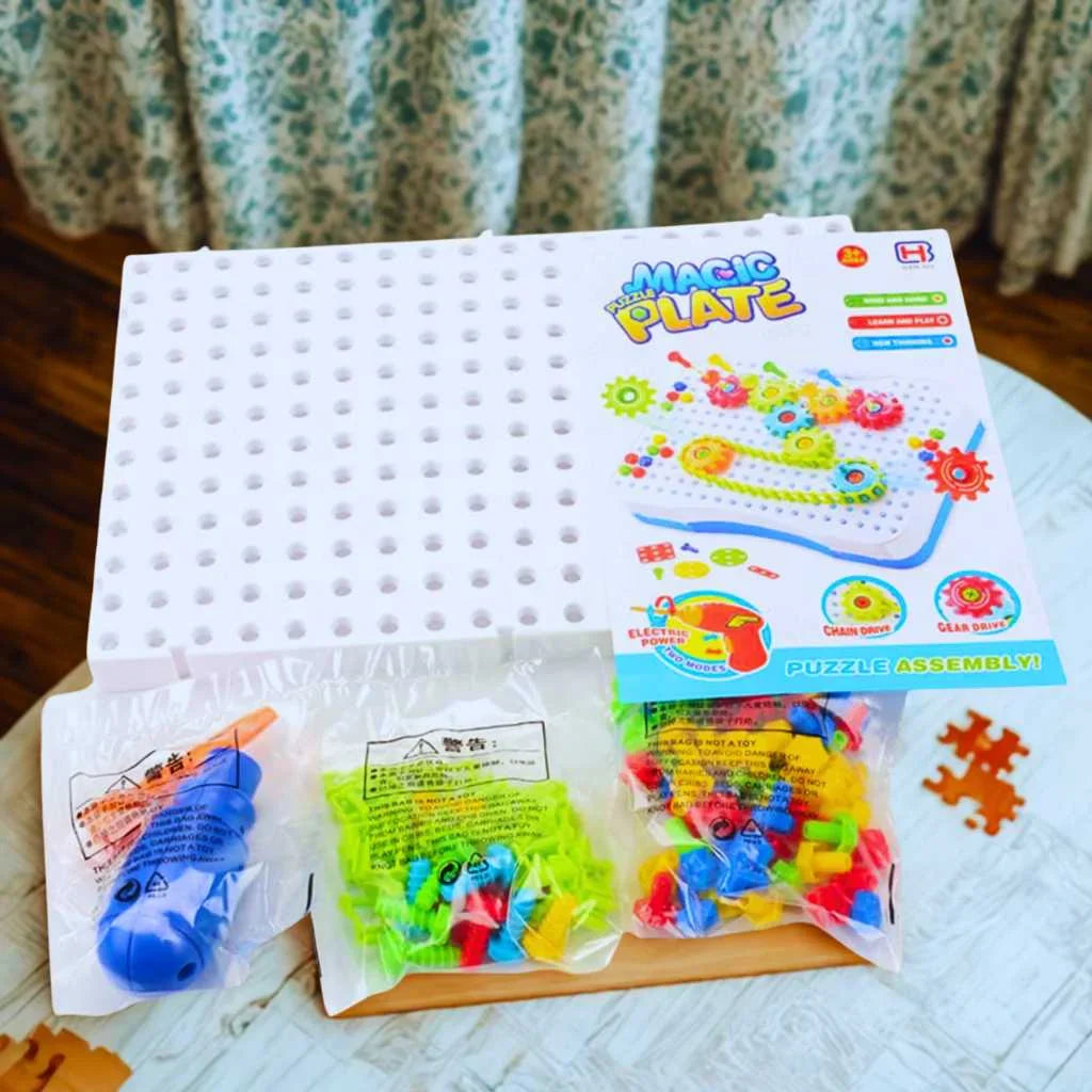 DIY Puzzle Magic Plate – Best Educational Toys for Kids to Boost Creativity and Learning