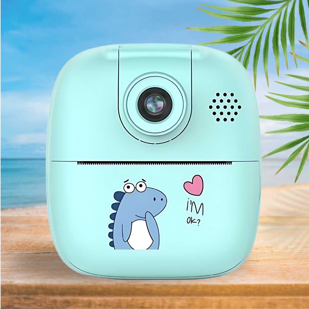 180° rotating lens instant print camera