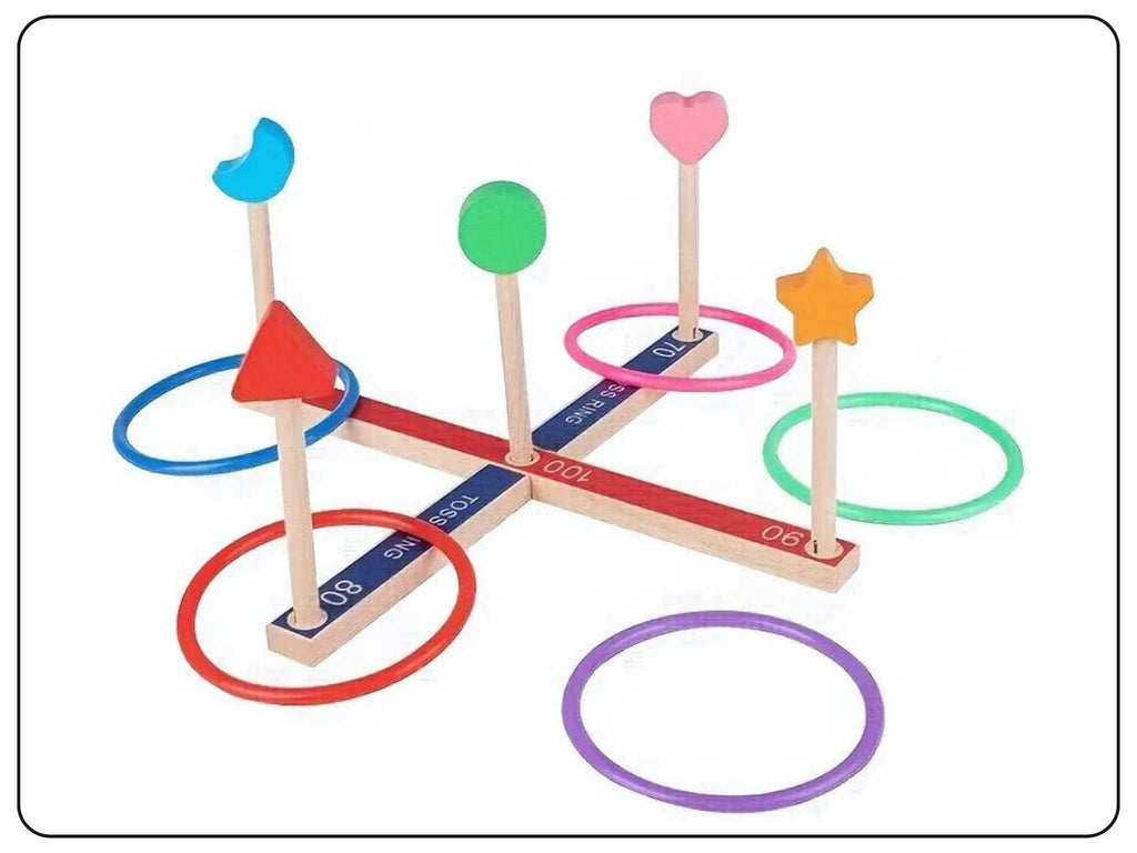 Wooden toys Educational Toys Ring Toss game toy DODKart