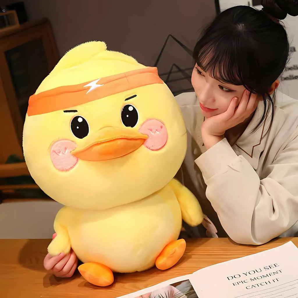 Adorable Duck Soft Toy with Sporty Headband