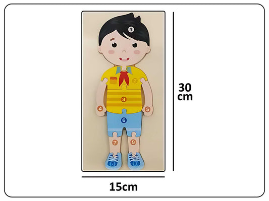 Brain-Boosting Fun 3D Wooden Jigsaw Puzzle for Kids