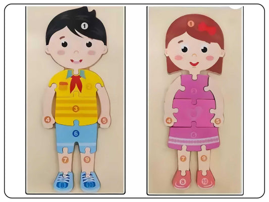 Brain-Boosting Fun 3D Wooden Jigsaw Puzzle for Kids
