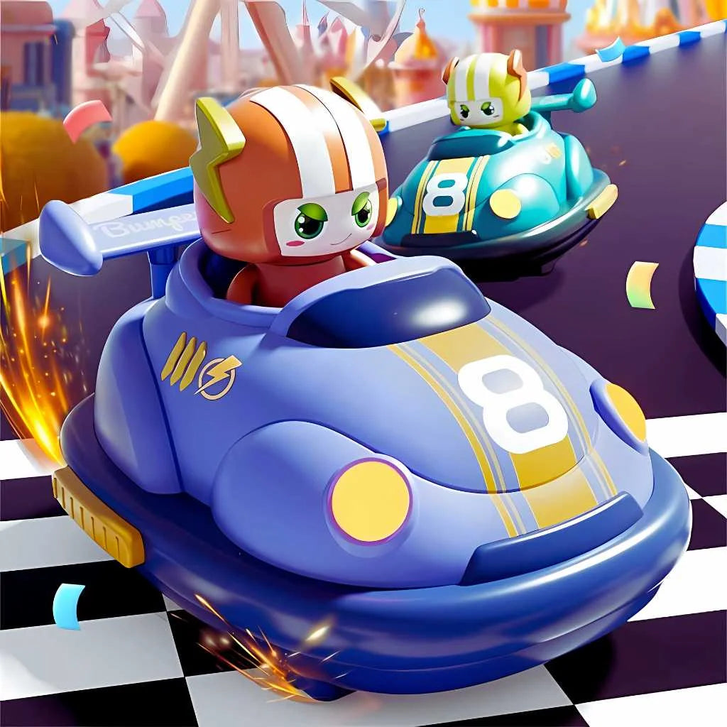 Cartoon Driver Ejecting Bumper RC Remote Control Car