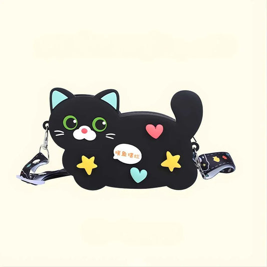 Cute Creative Cartoon Cat Style Sling Bags for Girls