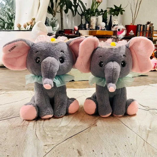Cute Grey Elephant Soft Toy for Kids 50cm Cuddly Plushie