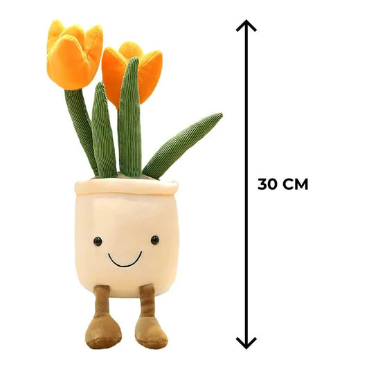 Cute Plush Flower Pot Soft Toy Doll for Kids