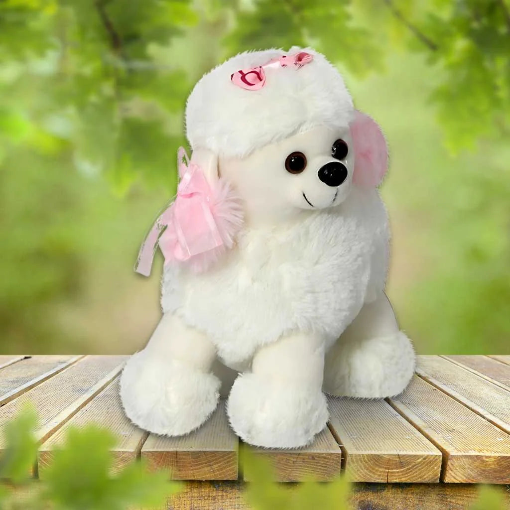 Cute Poodle Dog Soft Toy for Kids – DOD Kart - Main Image
