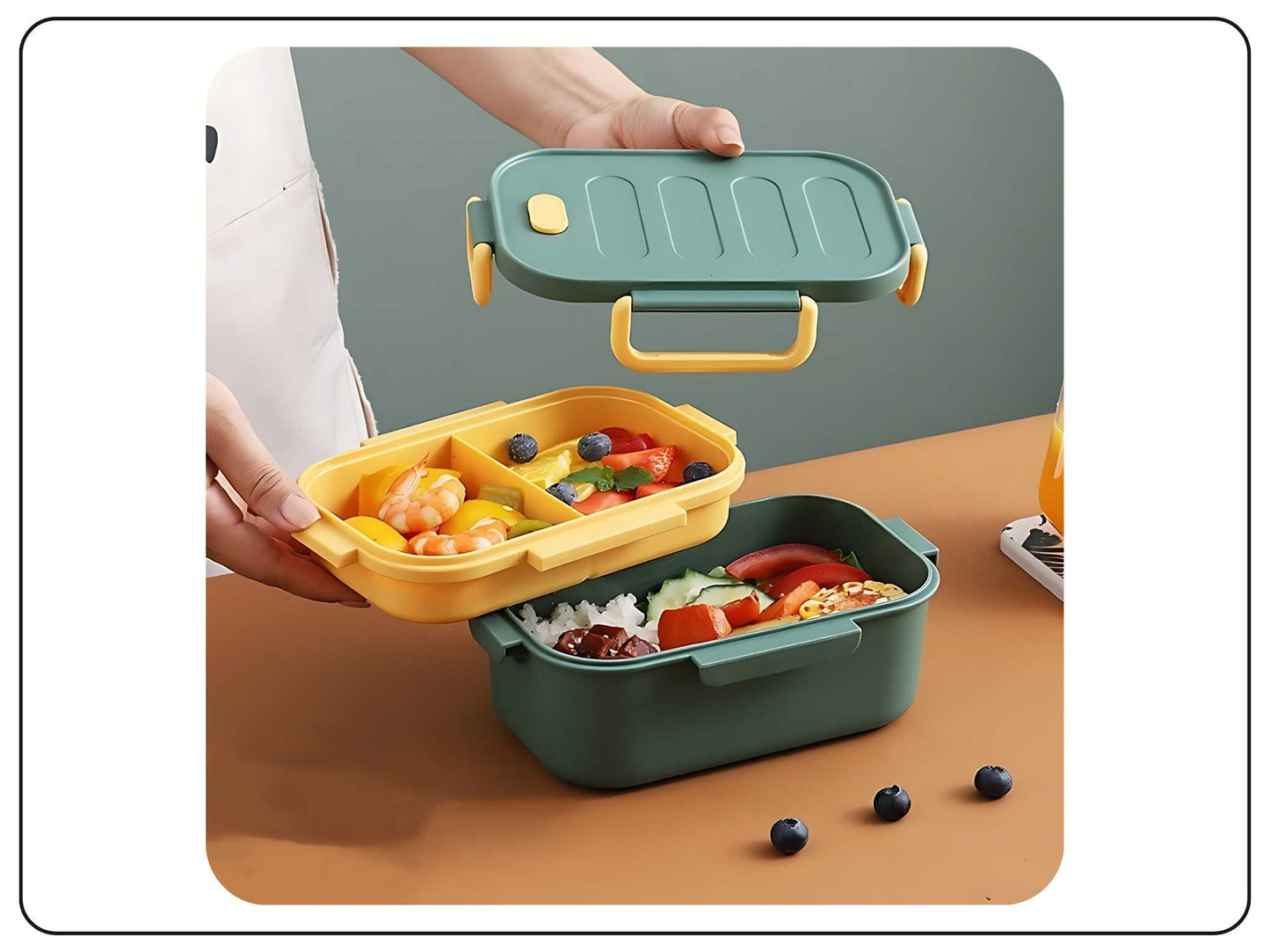 Double Layer Lunch Box for Kids Office use