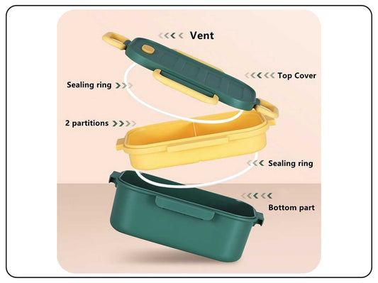 Double Layer Lunch Box for Kids Office use