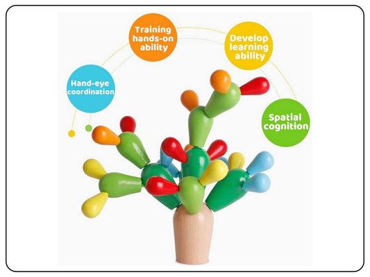 Exciting Balancing Challenge Cactus Educational Toy