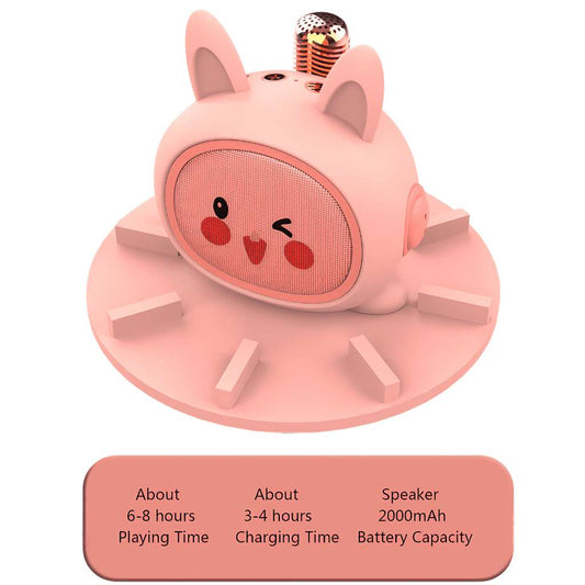 karaoke kid bluetooth speaker with mic cute and portable