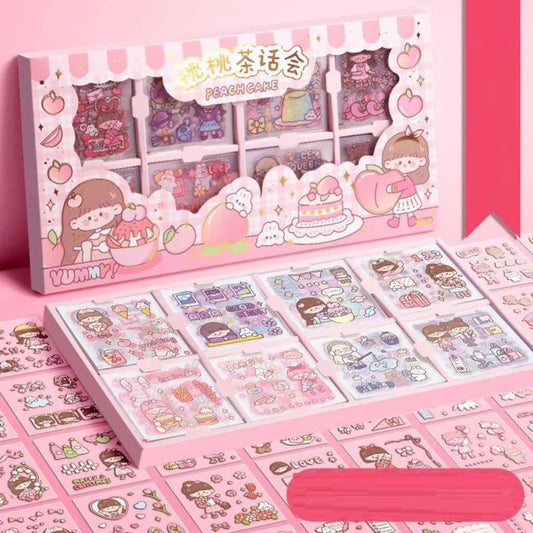Kawaii Washi Cute Cartoon Stickers Set of 200 Pieces