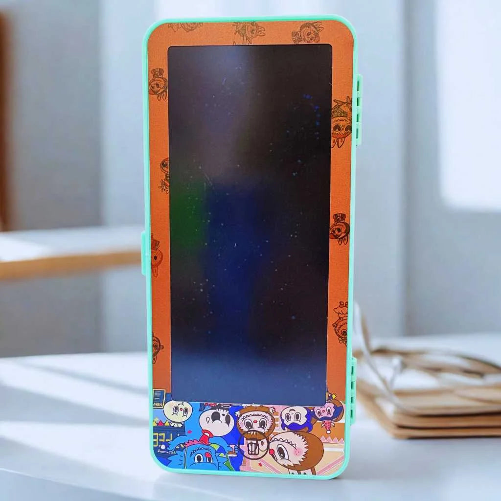 Labubu Pencil Box with LCD Drawing Tablet