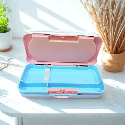 Large Capacity Multifunctional Password Pencil Box