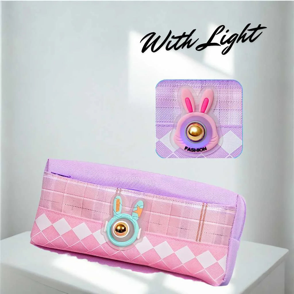 Light-Up Rabbit Pencil Pouch for Kids by DODKart