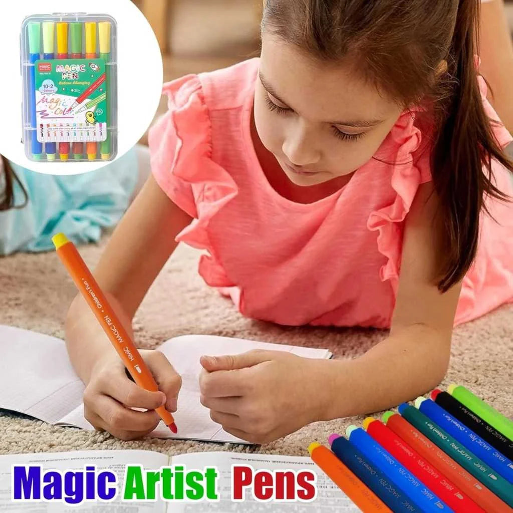 Magical Colour Changing Sketch Colour pen Set 12pcs