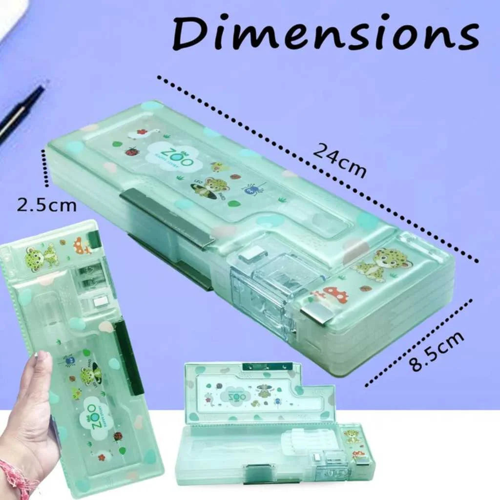 Magnetic Pencil Case with Sharpener for Kids | Premium Luxury Organizer