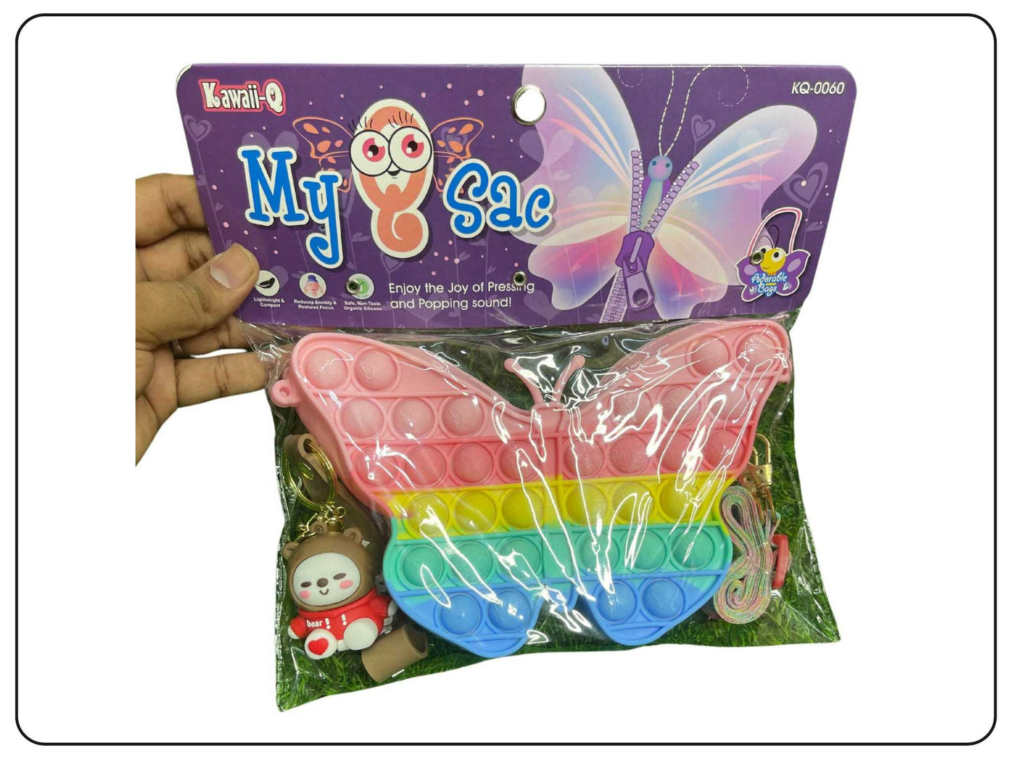 POPIT Butterfly Sling Bag for Kids and Girls