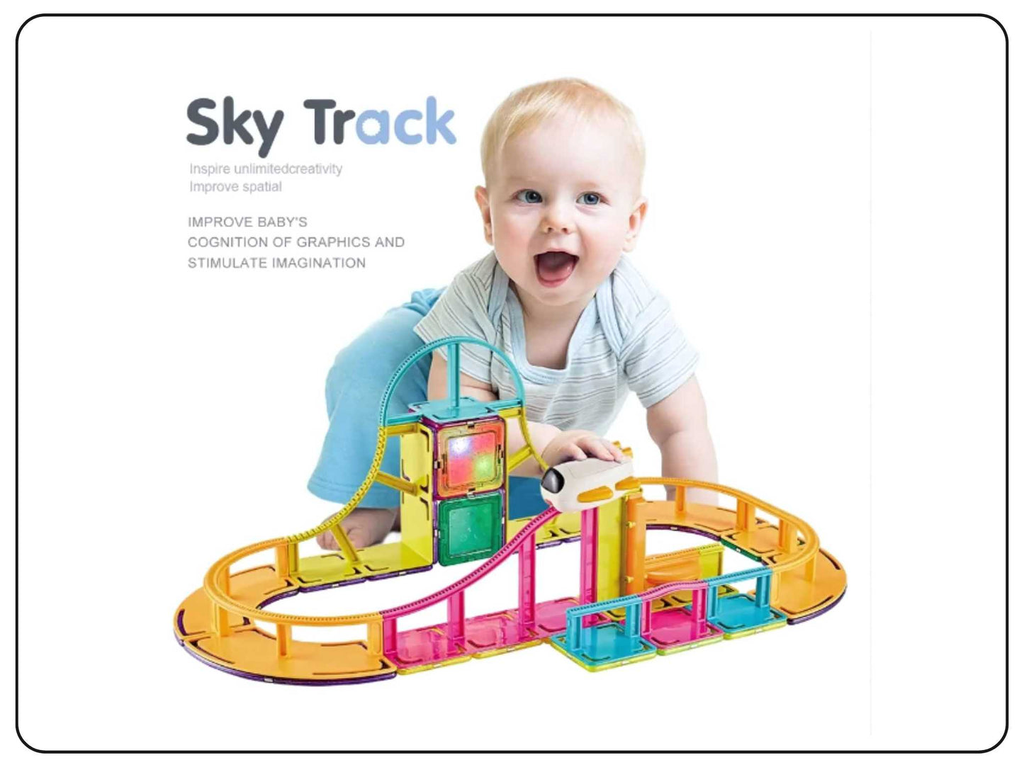 Sky Track Puzzle Game for Kids 62 Pcs