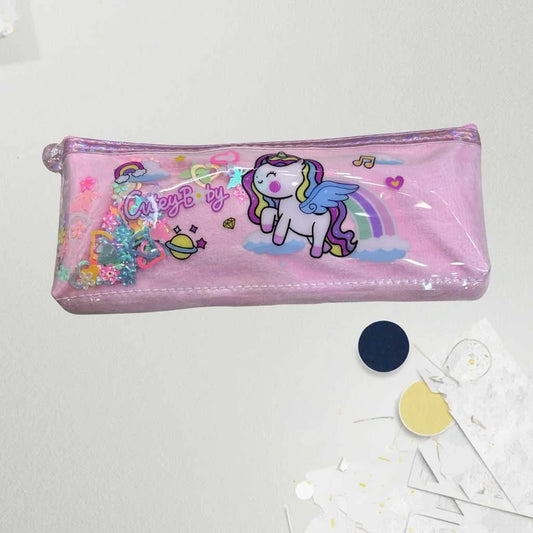 Sparkly Unicorn Pencil Pouch for Girls | Durable & Magical Design