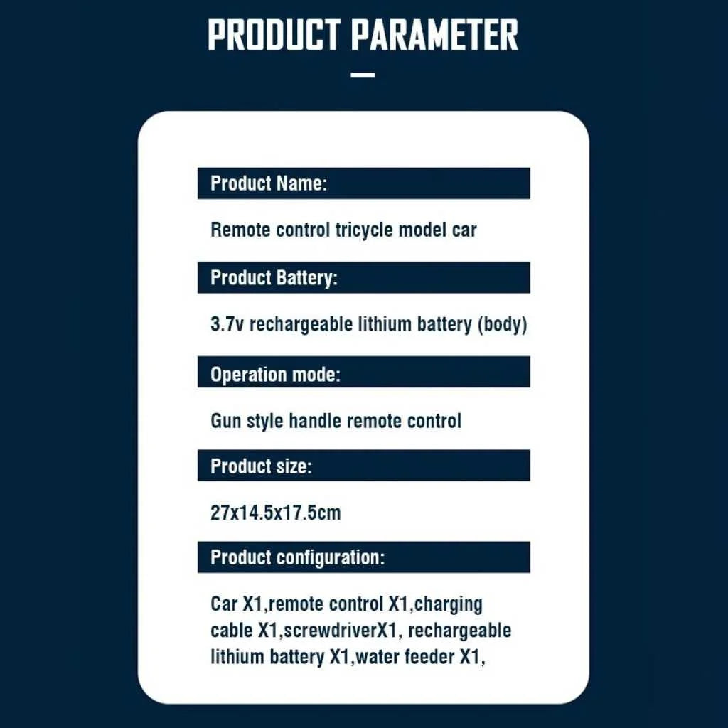 Spray Stunt Bike Remote Control with 2.4G Remote