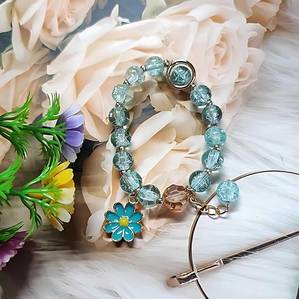 Stylish Crystal Beads Bracelet for Girls DODKart