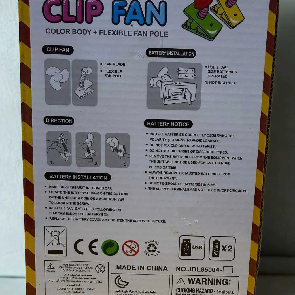 Ultra-Quiet & Safe Baby Stroller Fan