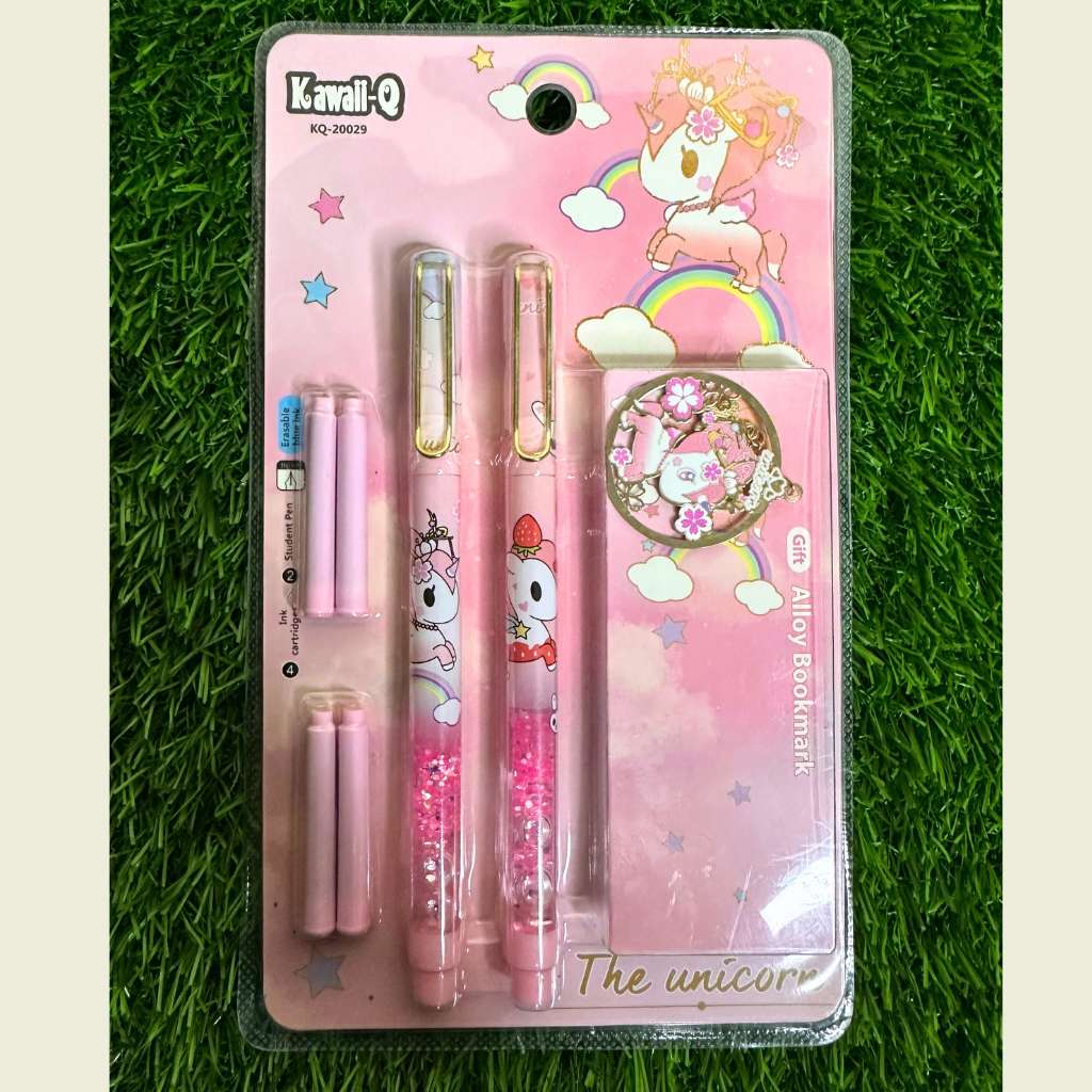 unicorn fountain pen set for school and office