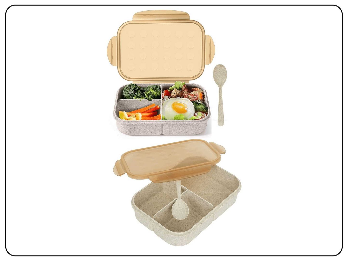 Wheat Straw Lunch Box Stationar School Supply DODKart