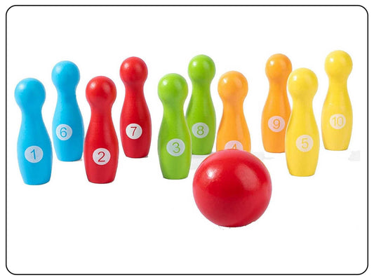 Wooden Bowling Educational toy for Kids