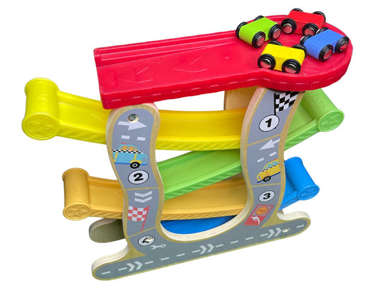 4 Colour Inertia Car Wooden Toy: A Fun and Educational Toy for Kids from dodkart the best online store