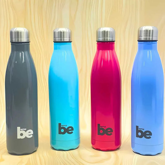 BE Stainless Steel Bottle Slide to Open 750ml – The Perfect Steel Bottle for Every Indian Family