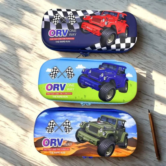 Best Pencil Case for Kids – Cute 3D EVA Jeep Series Pencil Case at DODKart