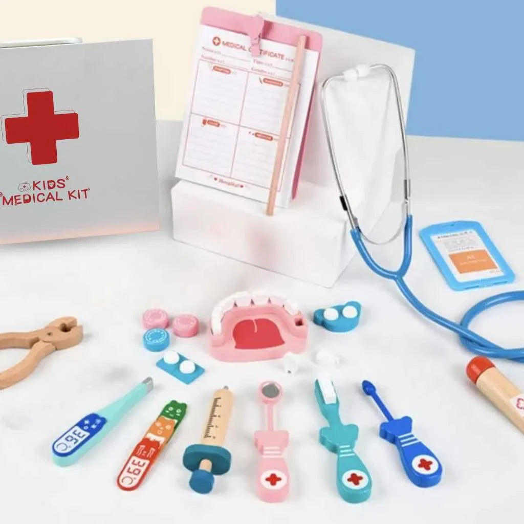 Pretend and Play Amazig Wooden Doctor Set for Kids