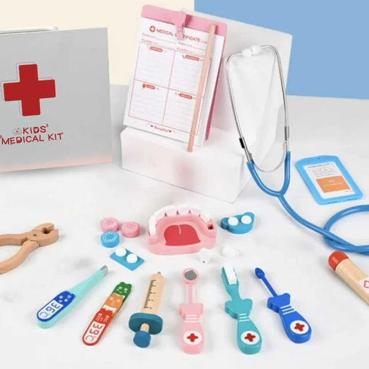 Pretend and Play Amazig Wooden Doctor Set for Kids