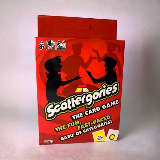 Childrens Playing Cards Game Scattergories Fun for Kids, Teens and Parents