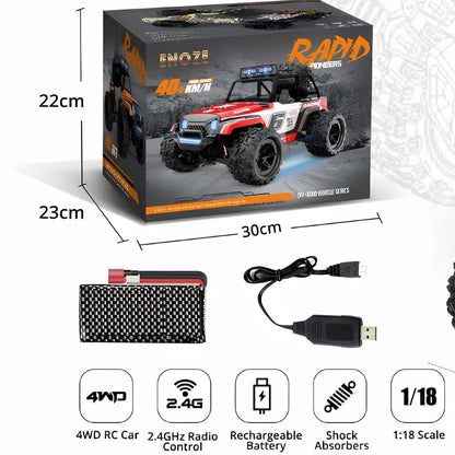 1:18 Scale 4WD High Speed Racing Off Road RC Cars