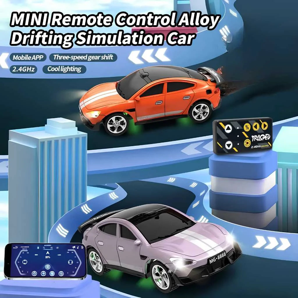 1:64 Scale Alloy Mini Metal Remote Control Drift Cars