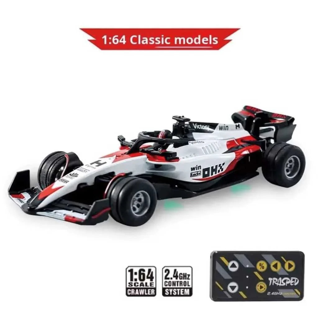 1:64 Scale High-Speed Die-Cast Mini F1 RC Car for Kids