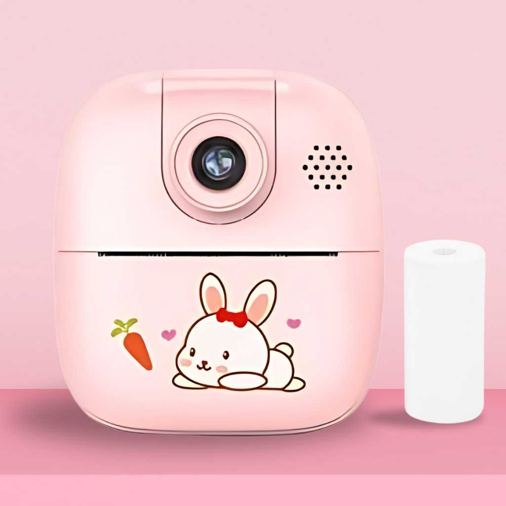 180° rotating lens instant print camera