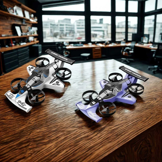 2-in-1 RC Drone Car for Kids with Flying Stunt Vehicle