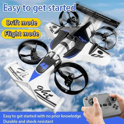2-in-1 RC Drone Car for Kids with Flying Stunt Vehicle
