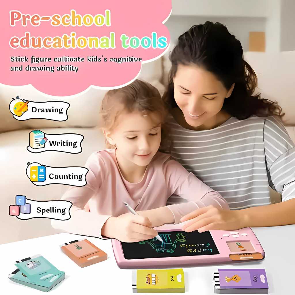 2 in 1 Talking Flash Cards with LCD Writing Table