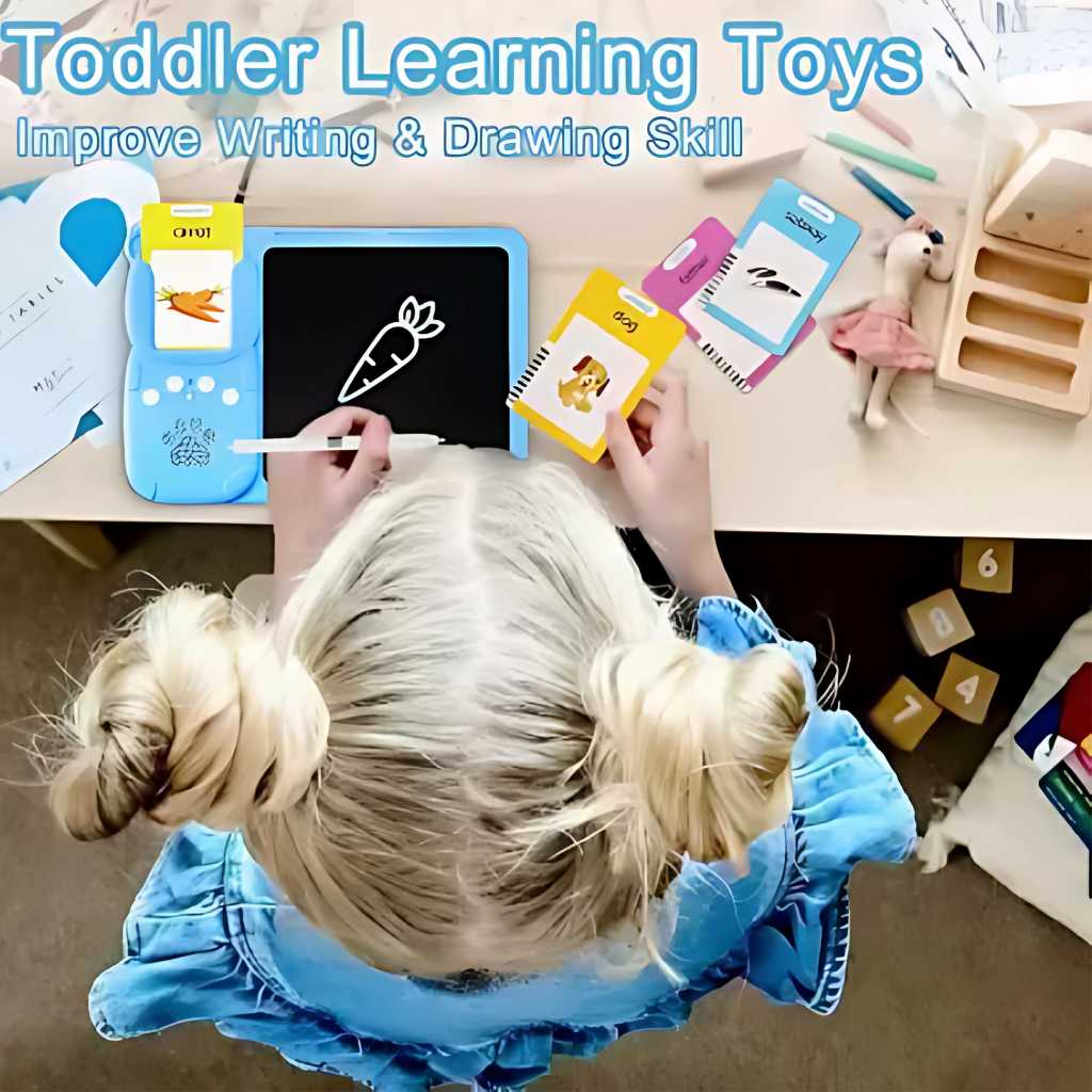 2 in 1 Talking Flash Cards with LCD Writing Table