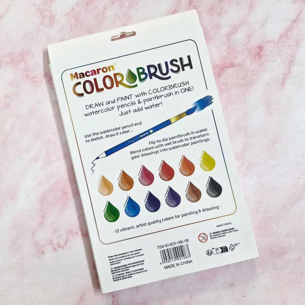 2 in 1 Water colour pencil and paint brush set