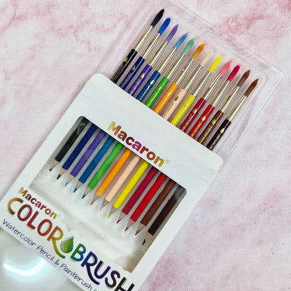 2 in 1 Water colour pencil and paint brush set