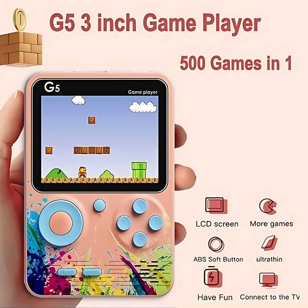 500 retro games in one console with joystick