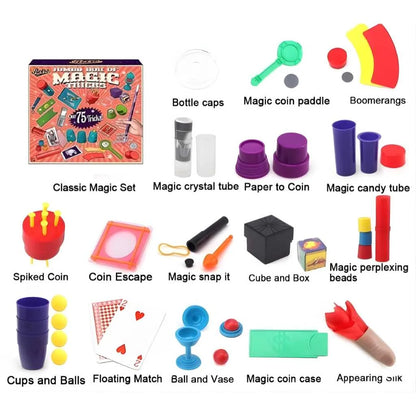 75 Jumbo Box of Magic Kit Tricks for Boys and Girls