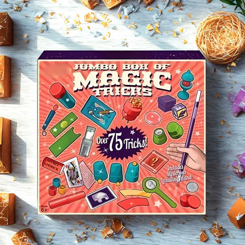 75 Jumbo Box of Magic Kit Tricks for Boys and Girls